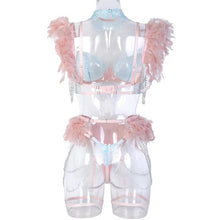 Load image into Gallery viewer, &#39;LOVE PLUS ONE&#39;  GARTER SET in PINK &amp; MINT
