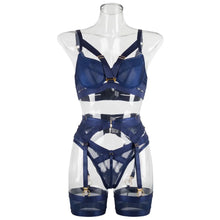 Load image into Gallery viewer, &#39;BLUE MOON&#39;  STRAPPY GARTER SET