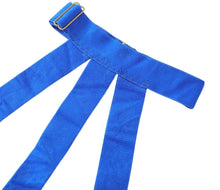 Load image into Gallery viewer, SIGNATURE 4-PIECE BONDAGE GARTER SET in BRIGHT BLUE