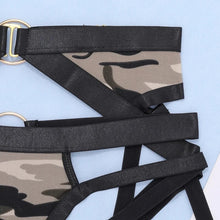 Load image into Gallery viewer, SIGNATURE 5-PIECE JEWEL GARTER SET in BLACK &amp; CAMO