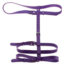 Load image into Gallery viewer, &#39;THREE TIMES A LADY&#39; LEATHER LOOK THIGH GARTER