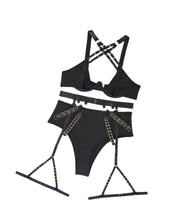 Load image into Gallery viewer, &#39;FAST CAR&#39; THREE QUARTER-CUP GARTER SET