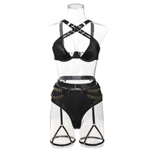 Load image into Gallery viewer, &#39;FAST CAR&#39; THREE QUARTER-CUP GARTER SET