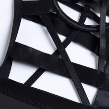Load image into Gallery viewer, &#39;PAINT IT BLACK&#39; STRAPPY BODYSUIT