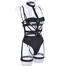 Load image into Gallery viewer, &#39;PAINT IT BLACK&#39; STRAPPY BODYSUIT