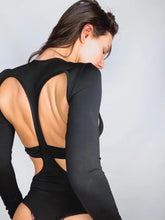 Load image into Gallery viewer, &#39;ADDICTED TO LOVE &#39; BLACK CUT OUT BODYSUIT