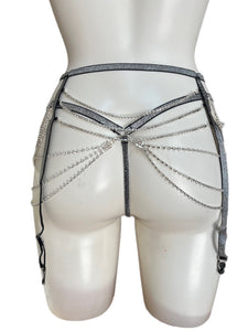 'HOTLINE BLING'  GARTER SET in PEWTER
