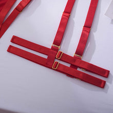 Load image into Gallery viewer, SIGNATURE 5-PIECE JEWEL GARTER SET in RED