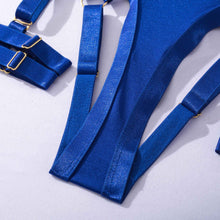Load image into Gallery viewer, SIGNATURE JEWEL GARTER SET in ELECTRIC BLUE