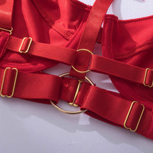 Load image into Gallery viewer, SIGNATURE 5-PIECE JEWEL GARTER SET in RED