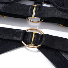 Load image into Gallery viewer, SIGNATURE 5-PIECE JEWEL GARTER SET in BLACK