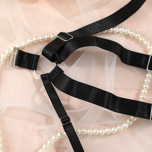 'CRAZY IN LOVE' BONDAGE BODYSUIT/OVERSUIT in BLACK