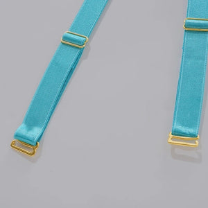 SIGNATURE 5-PIECE JEWEL GARTER SET in CYAN