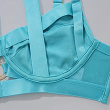 Load image into Gallery viewer, SIGNATURE 5-PIECE JEWEL GARTER SET in CYAN