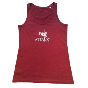 POLE ATTACK 'AERIAL CREW' SPORTS VEST - WINE