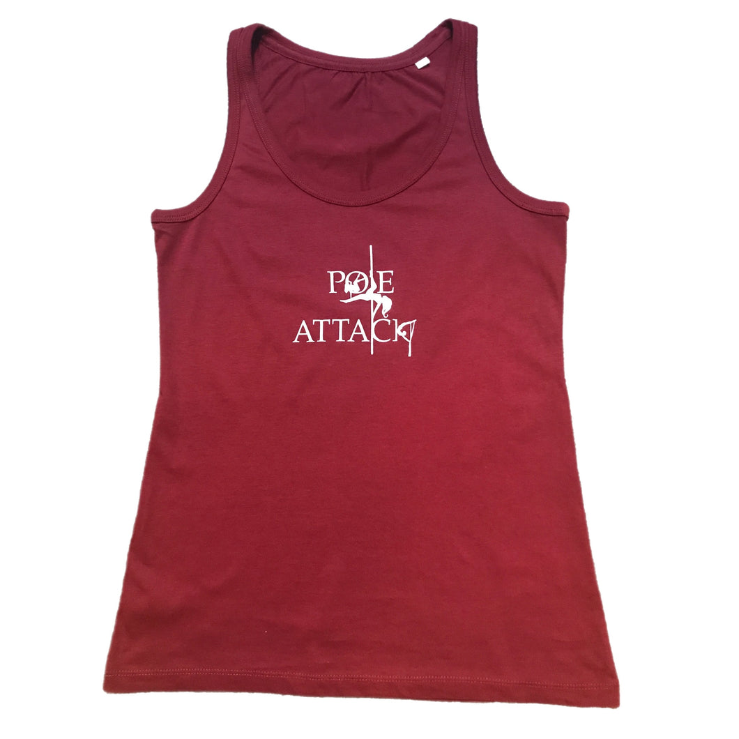 POLE ATTACK 'AERIAL CREW' SPORTS VEST - WINE